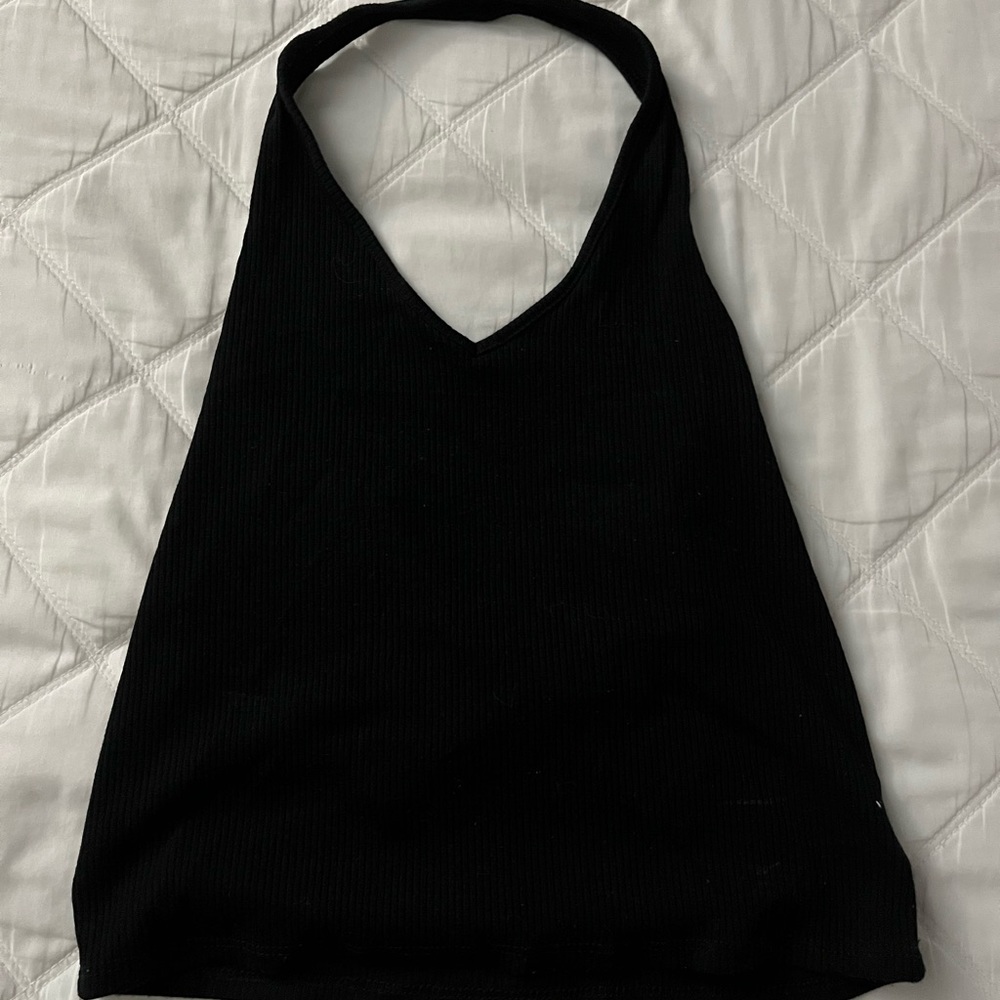 Black and Beige American Eagle halter top, $10 for both